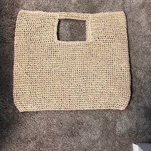 NWT Abercrombie and Fitch Woven beach tote
